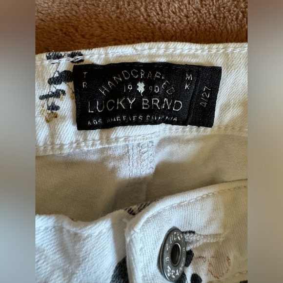 Lucky Brand Lolita Capri Floral Jeans women’s size 4/27 white - Picture 2 of 3